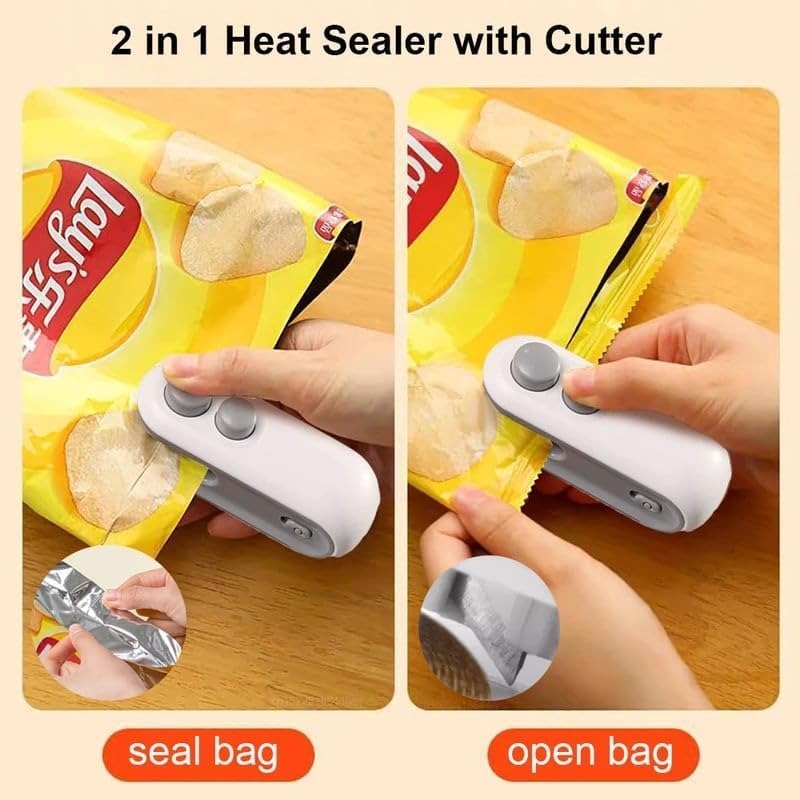 Portable Mini Sealing Machine – Quick Seal for Snacks & Food Bags