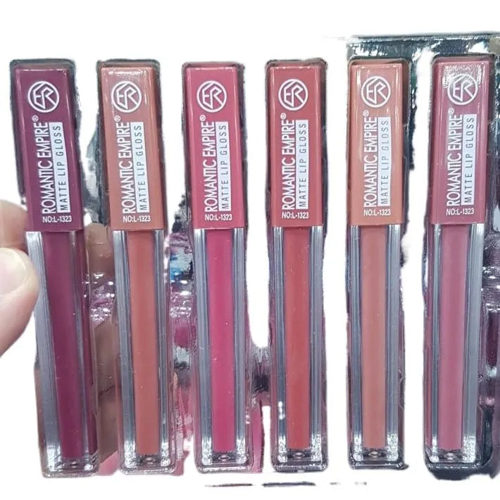 Matte Liquid Lipstick Set – Long Lasting, Smudge Proof | 6–12 Stunning Shades